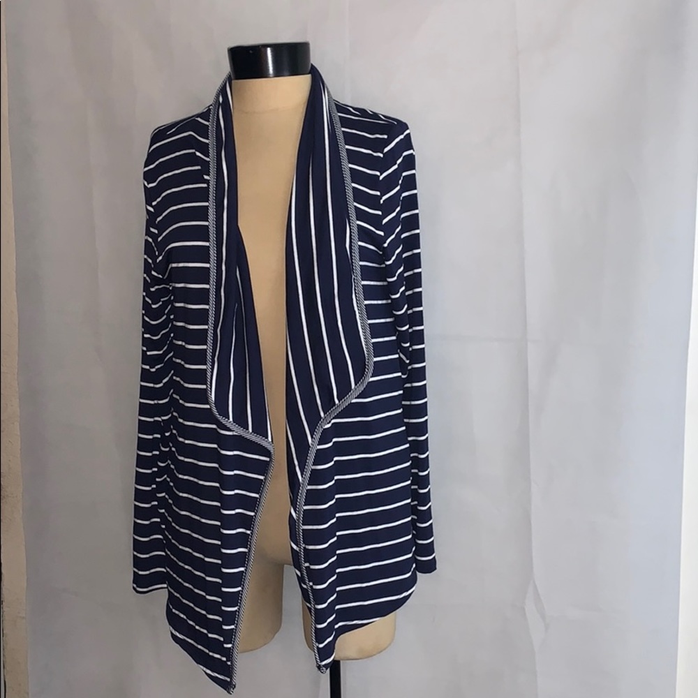 2/$20 Stitch Fix Ink Love and Peace Stripes Cardigan  M